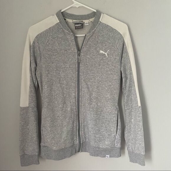 Puma Women’s Zip Up Color Block Sweatshirt Jacket - Picture 1 of 5